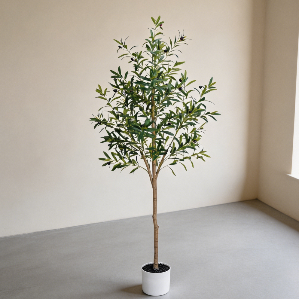 6ft Artificial Olive Tree Pot Nearly Natural - Image 2